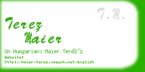 terez maier business card